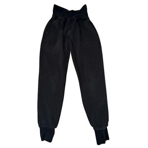 Born Primitive Joggers S Black Textured‎ High Waist Athleisure Sporty Chic Gym